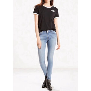 Levi’s mid rise skinny cuffed jeans size 12